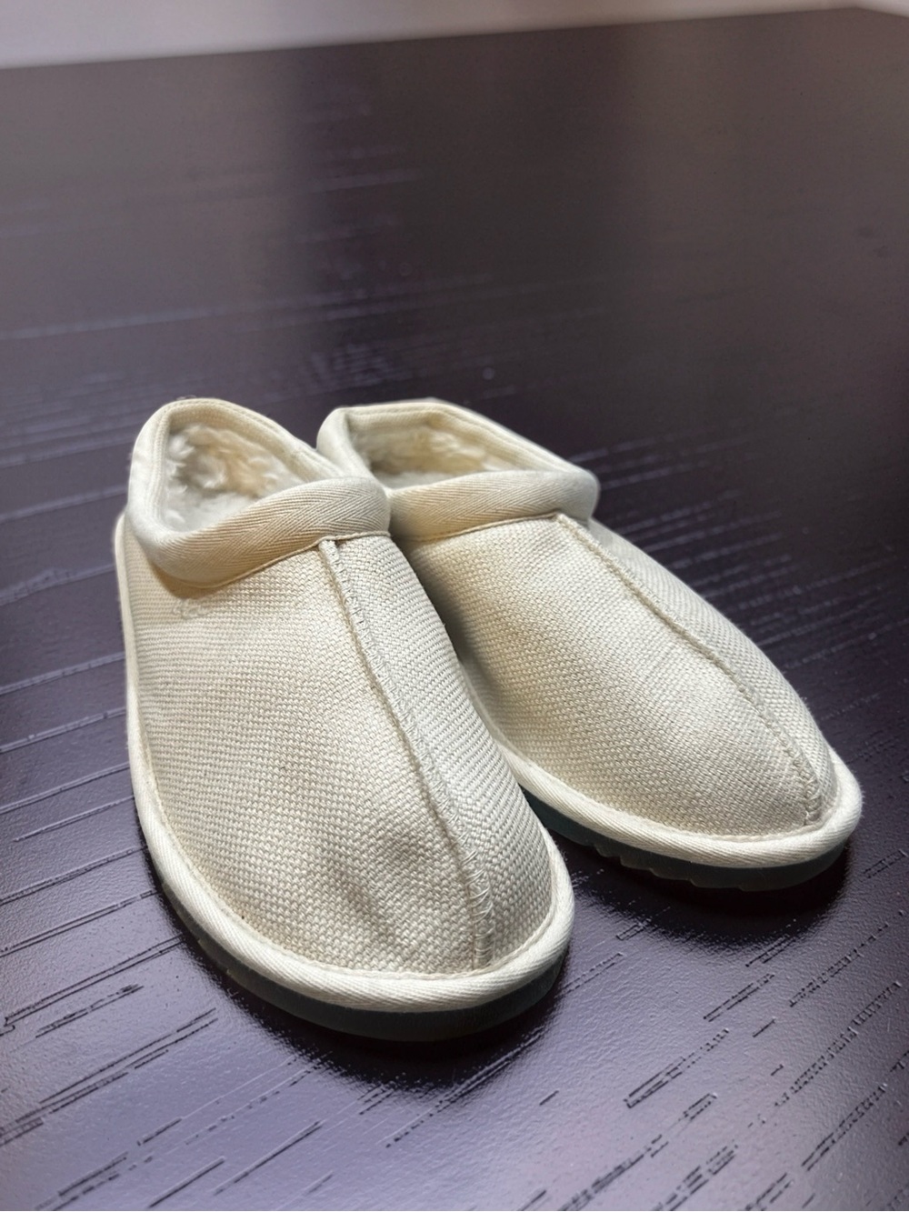 UGGs Cream Slip-On Canvas Shoes YT14